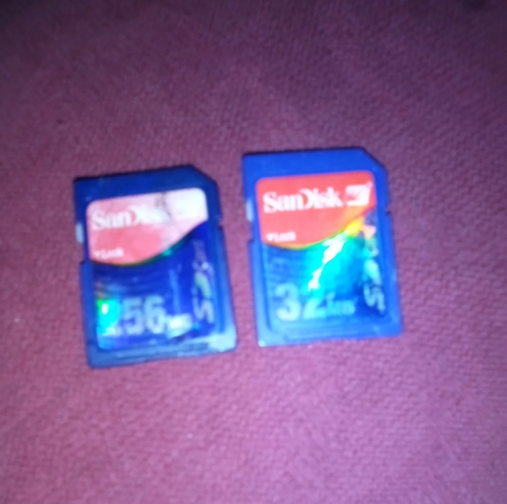 256 And Then 32mb Sd Cards